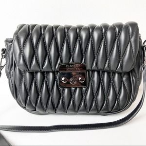 Badgley Mischka Black puff style crossbody